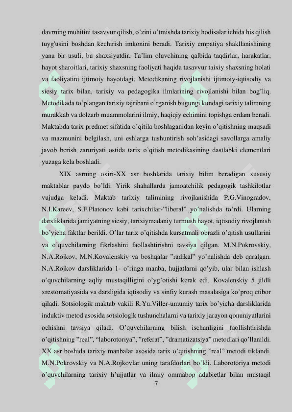 O’qitish metodlarini tanlash va ularning ahamiyati 7