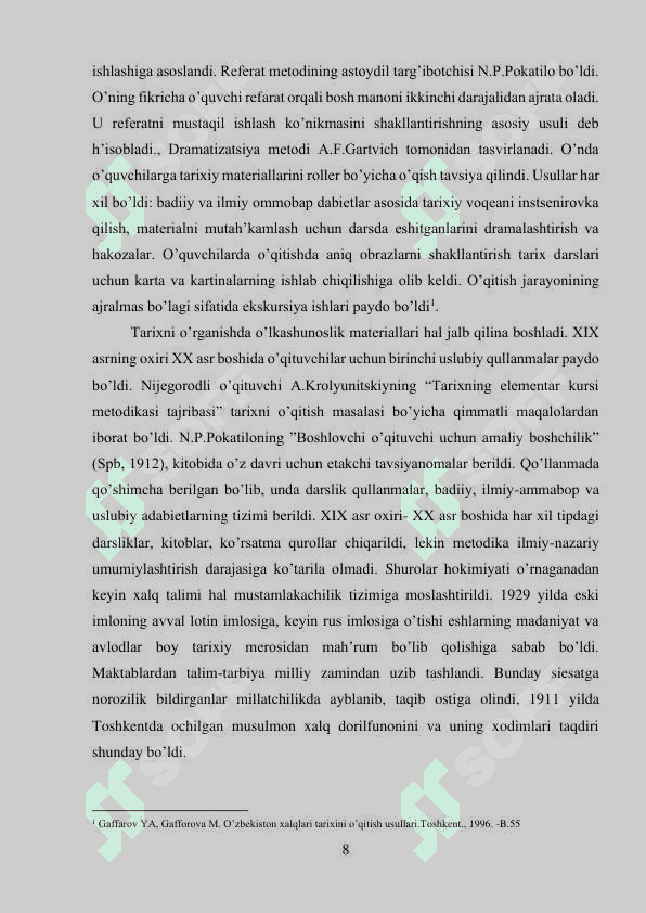 O’qitish metodlarini tanlash va ularning ahamiyati 8