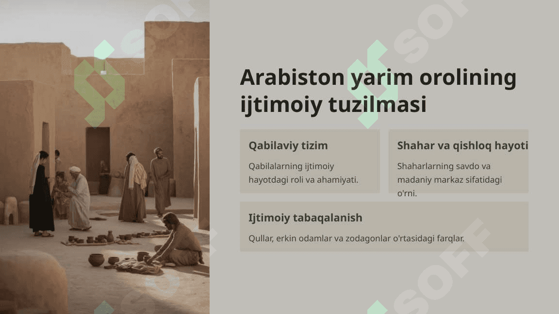 Islom dinining paydo bo'lishidagi ijtimoiy-siyosiy va madaniy sharoitlar 4