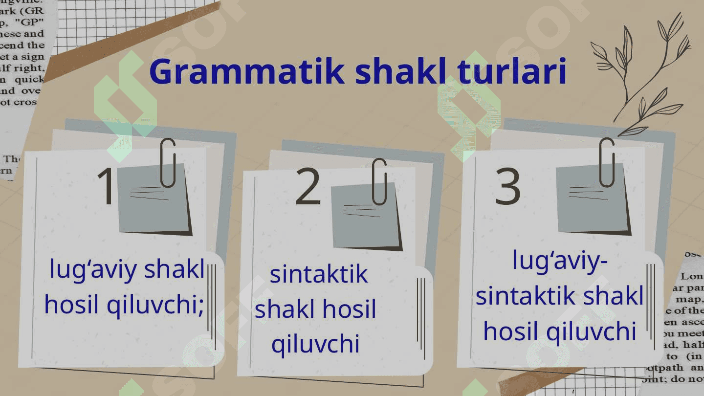 Soʻzning morfemik tahlili 5