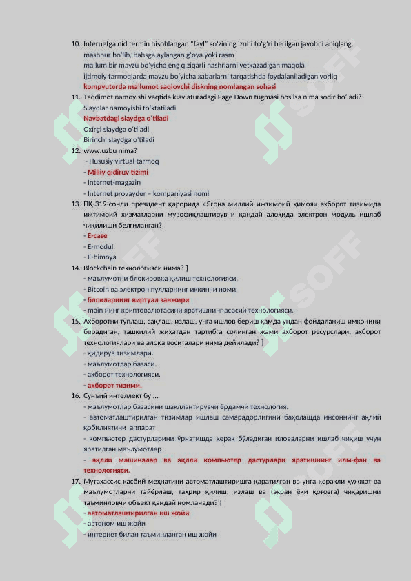 KOMPYUTER TESTI ARGOST TEST 2025 3