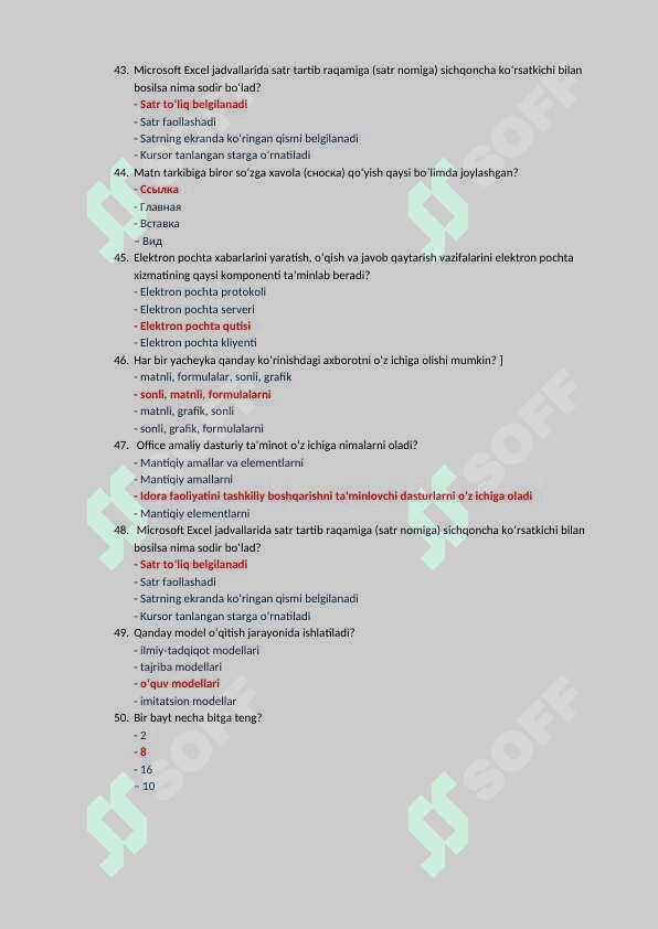 KOMPYUTER TESTI ARGOST TEST 2025 7