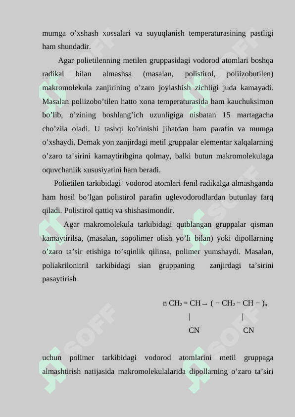 POLIETILEN,POLIPROPILEN,NITRON TOLASI VA BOSHQALAR 4