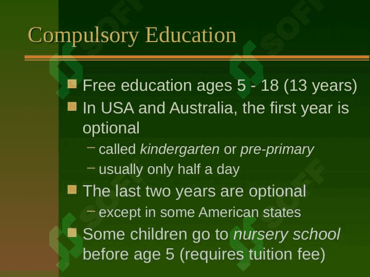 education in USA, Uk, Australia 2