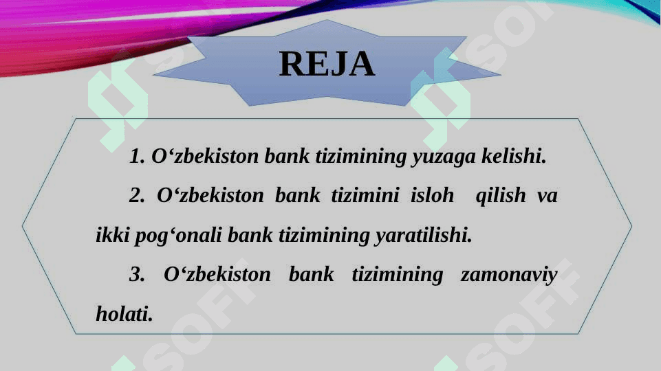 Banklarning mamlakat ijtimoiy-iqtisodiy rivojlantirishdagi roli 2