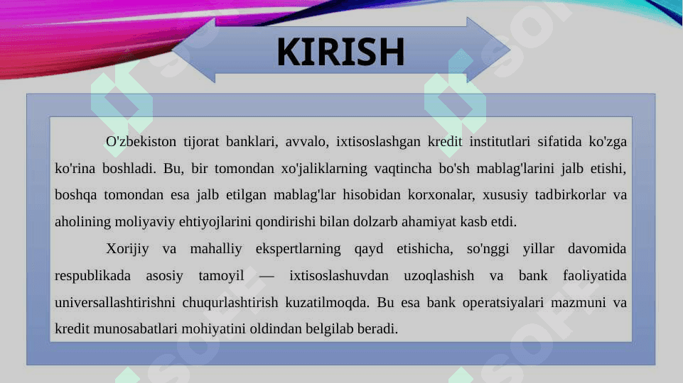 Banklarning mamlakat ijtimoiy-iqtisodiy rivojlantirishdagi roli 3