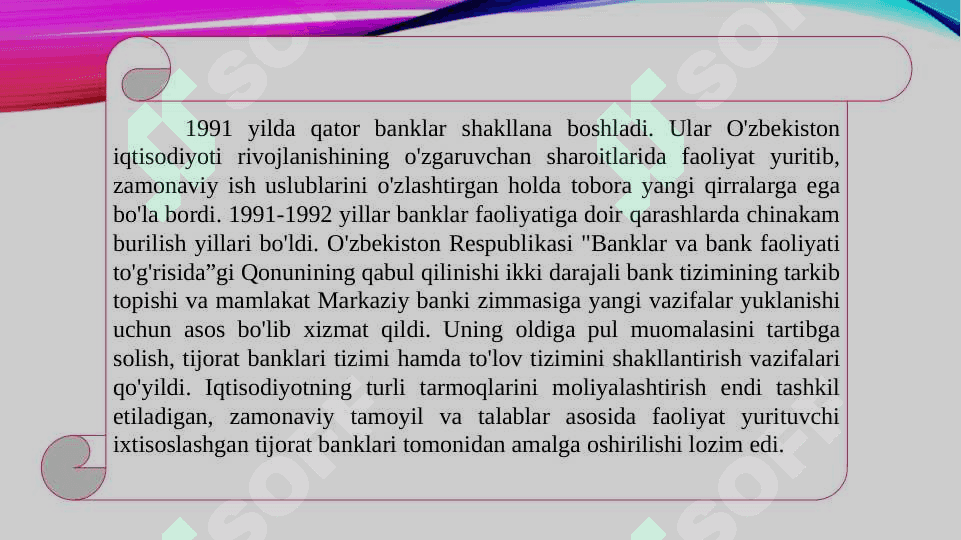 Banklarning mamlakat ijtimoiy-iqtisodiy rivojlantirishdagi roli 4