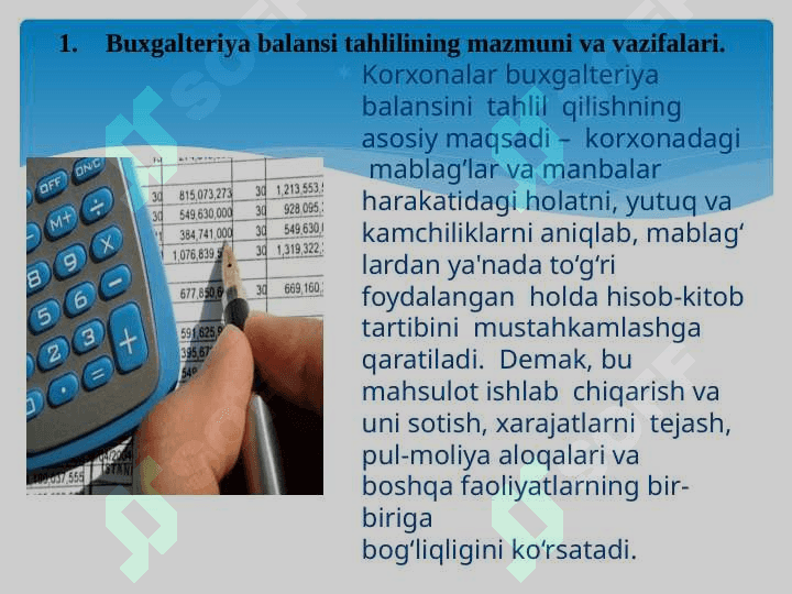 BUXGALTERIYA BALANSI TAHLILI 2