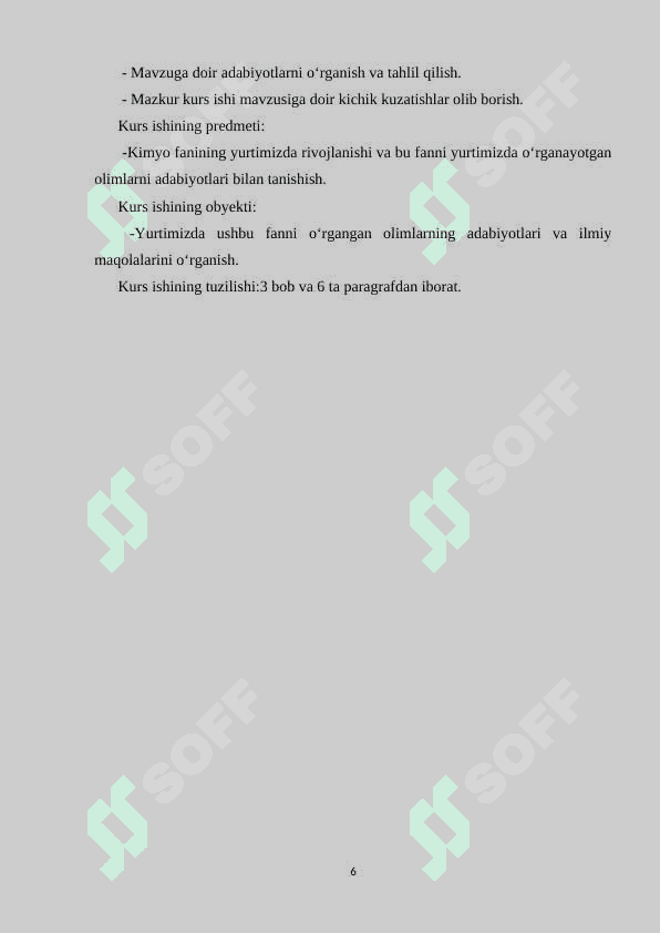 Kuchli elektrolitlar eritmalarining analizda ishlatilishi va xususiyatlari. 6