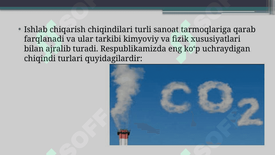 Respublika ishlab chiqarish korxonalari chiqindilari tarkibi 3