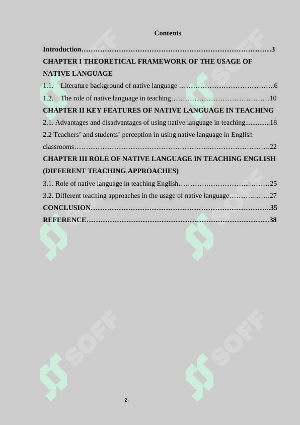 Role of native language in teaching English (different teaching approaches 2