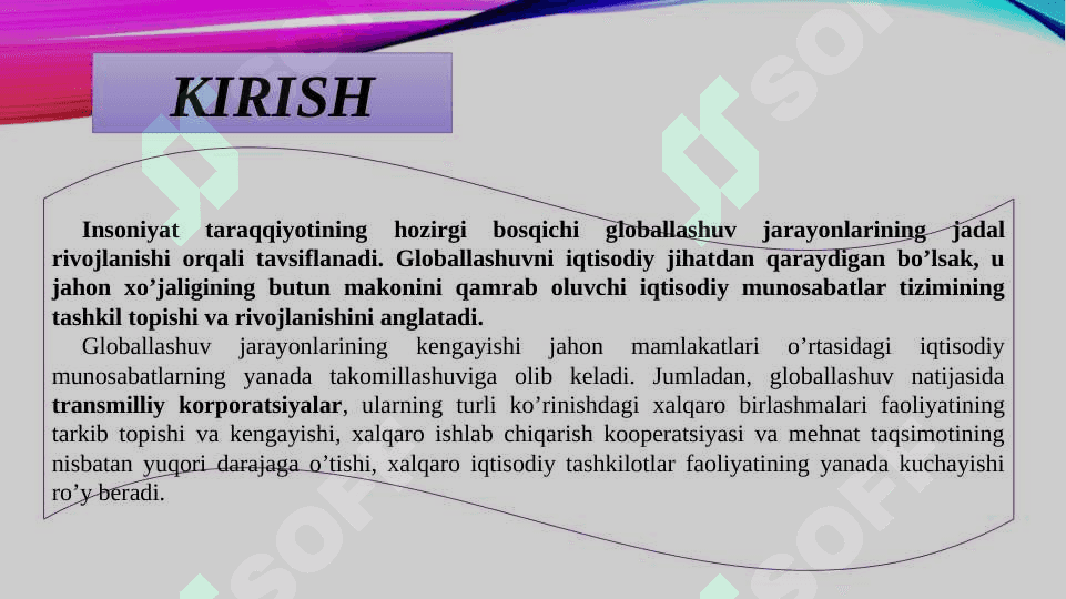 Moliyaviy inqiroz, uning sabablari namoyon bo`lish shakllari va milliy iqtisodiyotni moliyaviy sog`lomlashtirish yo`llari 3
