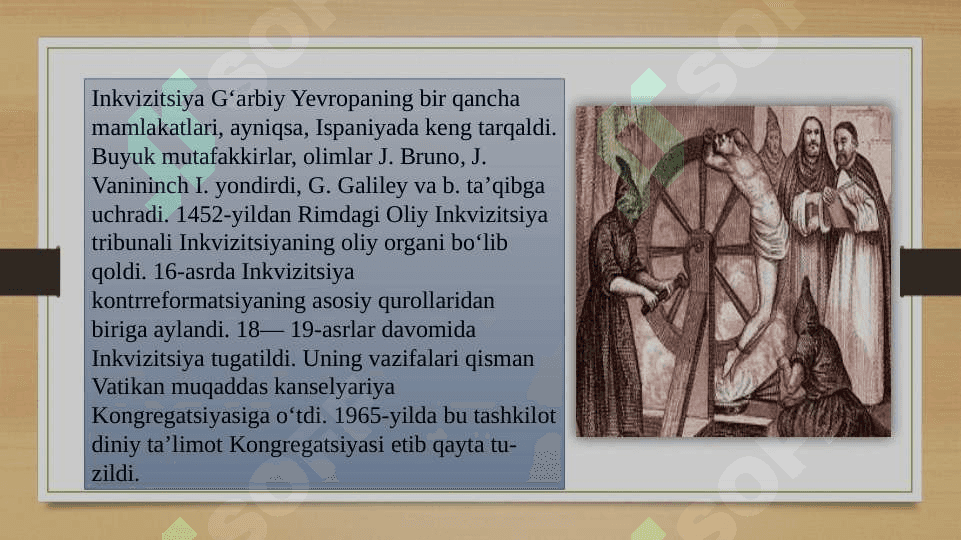 Yevropada inkvizisiya та’qibiga uchragan оlimlar 3