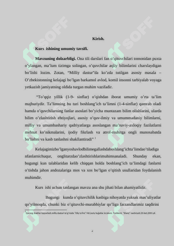 1-4-SINFDA FE’L YASOVCHI QO’SHIMCHALAR MAVZUSINI O’RGANISH 2