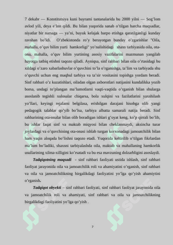SINF RAHBARINING OILA VA JAMOATCHILIK BILAN HAMKORLIGINI TASHKIL QILISH 6
