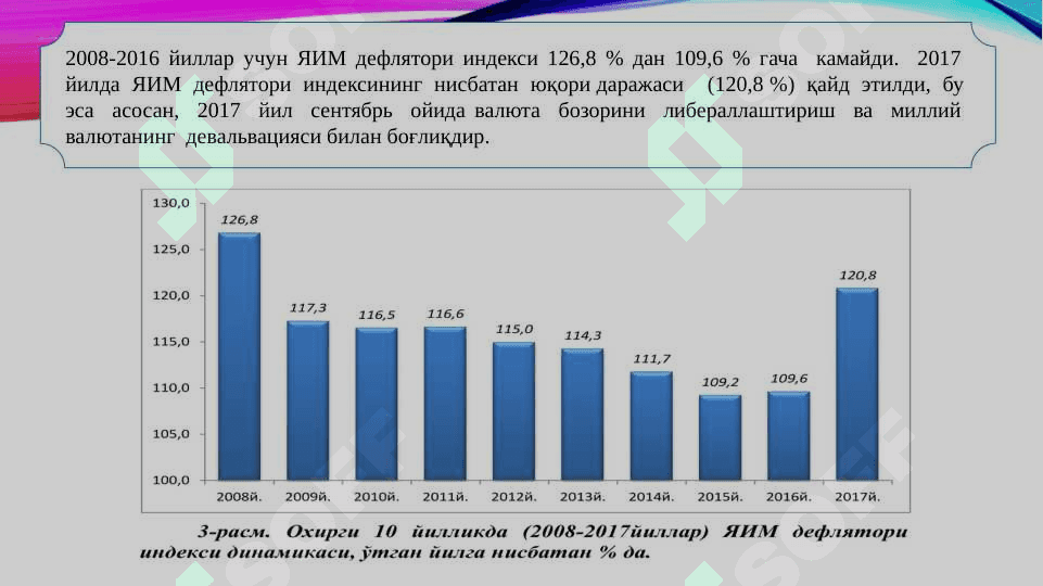 O‘zbekistonda makroiqtisodiy ko‘rsatkichlar o‘zgapishlarining tahlili 6