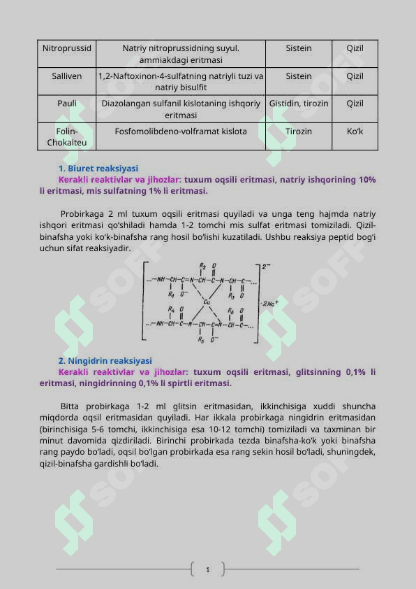 MODUL. OQSILLAR KIMYOSI, MODUL. UGLEVODLAR KIMYOSI, MODUL. NUKLEIN KISLOTALAR KIMYOSI, MODUL. LIPIDLAR KIMYOSI. 5