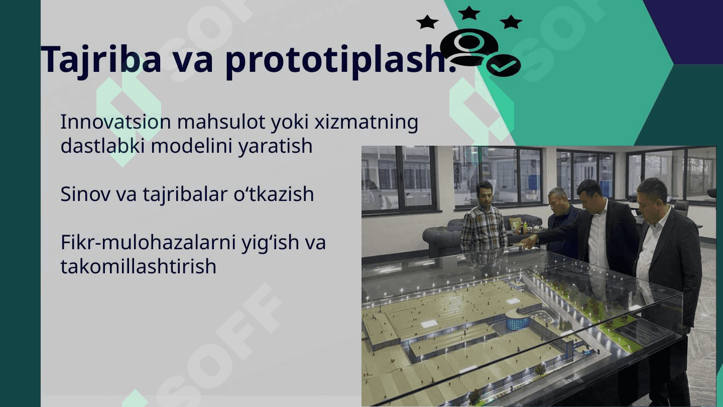 Innovatsion loyihalarni shakllantirish, ularni amalga oshirish bosqichlari. 7