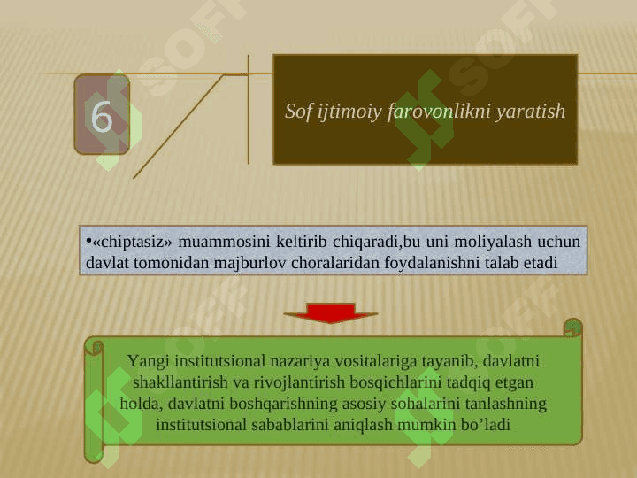 Davlat institutsional tashkilot sifatida 8