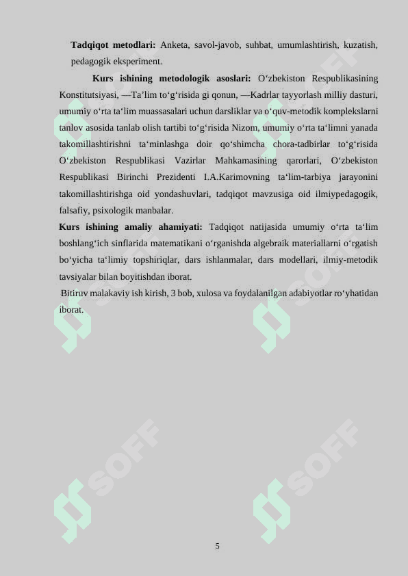 3- sinf matematika darslarida algebraik materiallarni oʻrgatish metodikasi 5