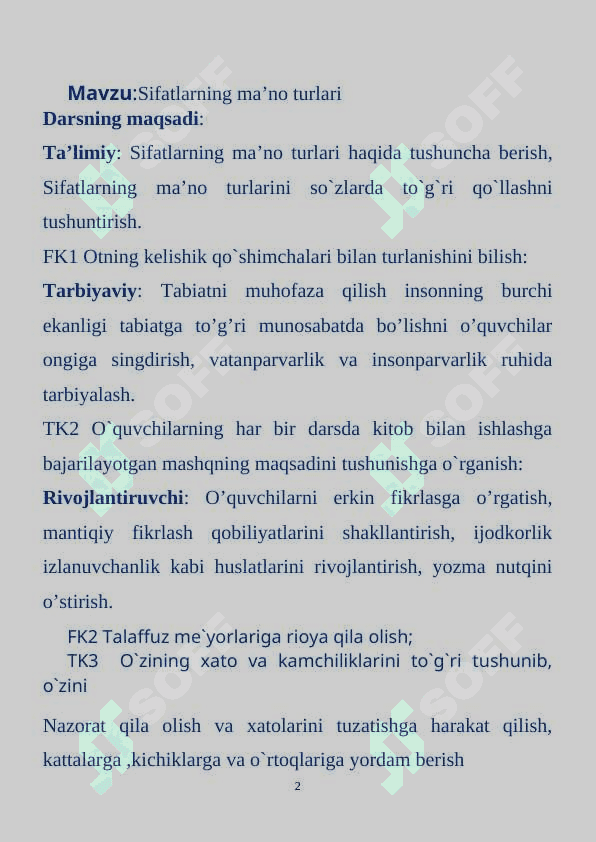 Sifatlarning ma’no turlari 2