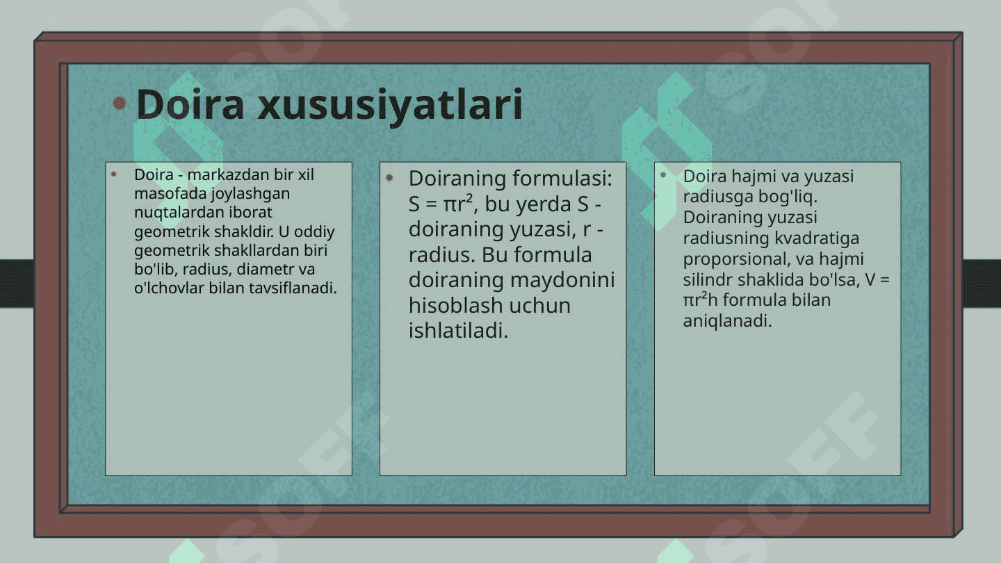 Doira uchburchak oval to`rtburchak shakllarini 3
