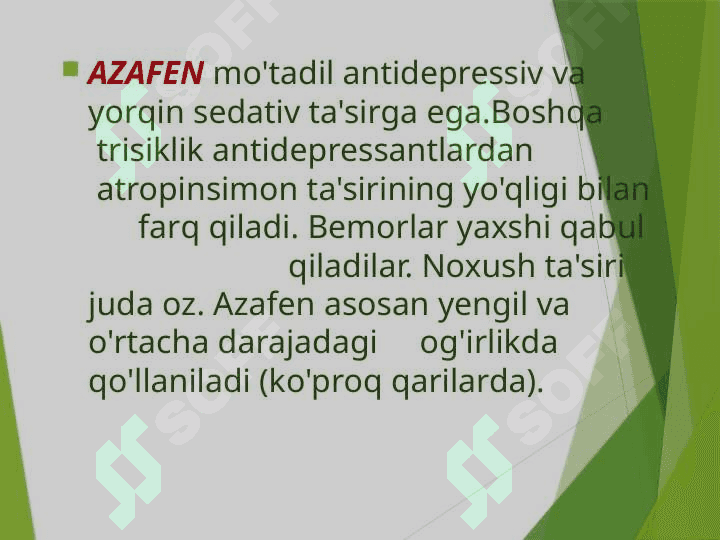 Depressiyaga qarshi    moddalar.  Psixostimulyatorlar 1