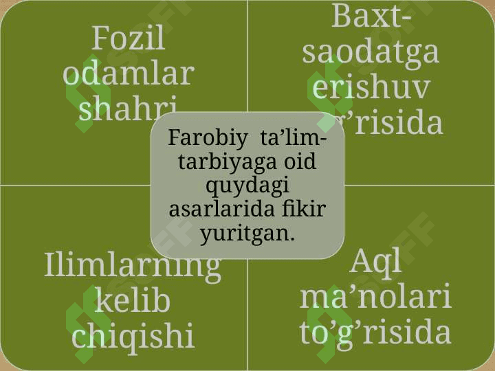O`rta osiyo mutafakkirlarining iqtisodiy g`oyalari 4