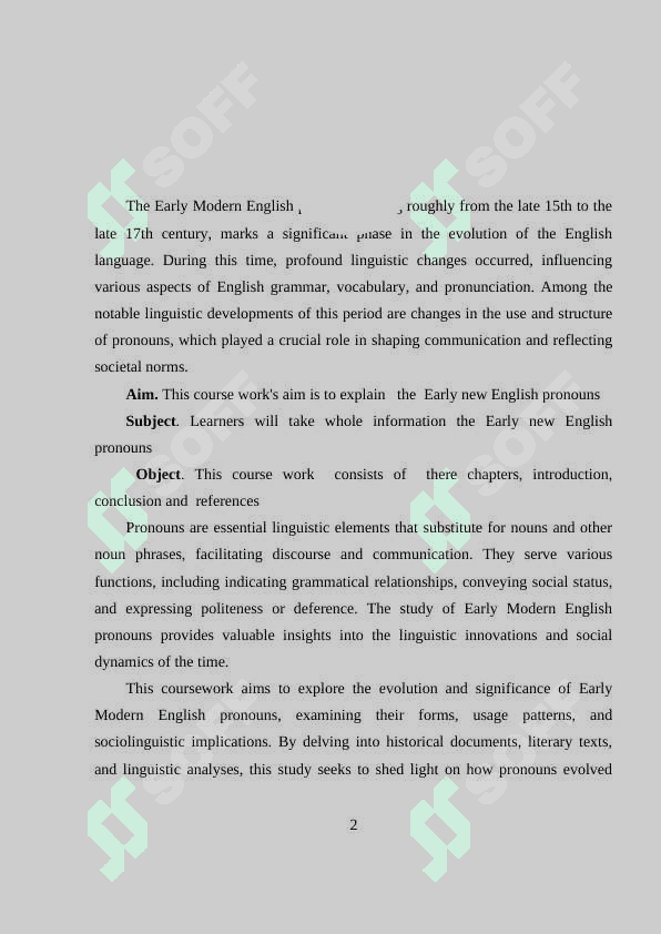 EARLY NEW ENGLISH PRONOUNS 2