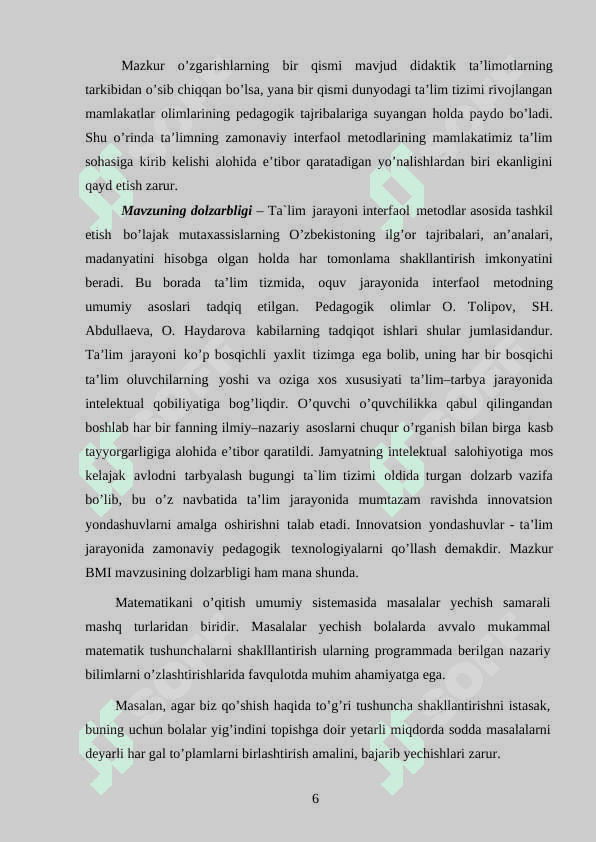 Boshlang`ich sinf o`quvchilarini masalalar echishga o`rgatish metodikasi 4