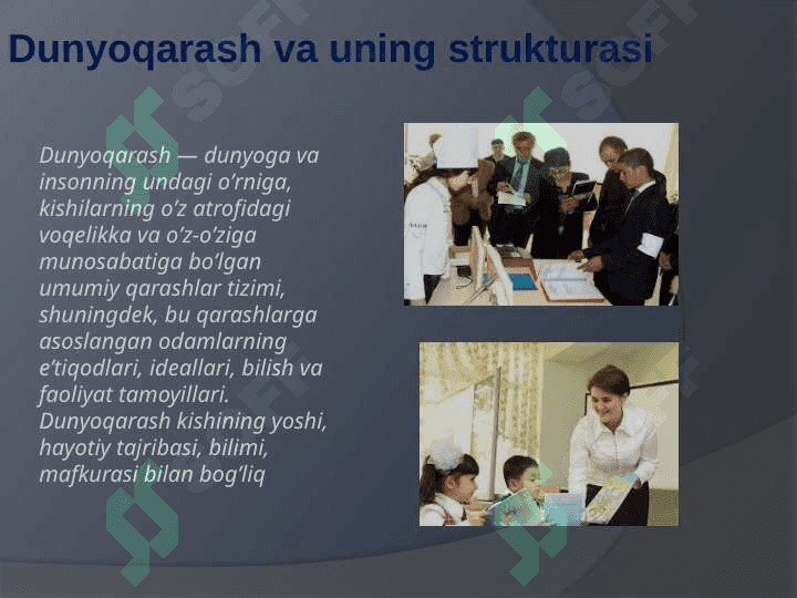 Falsafiy dunyoqarashning mohiyati, 2