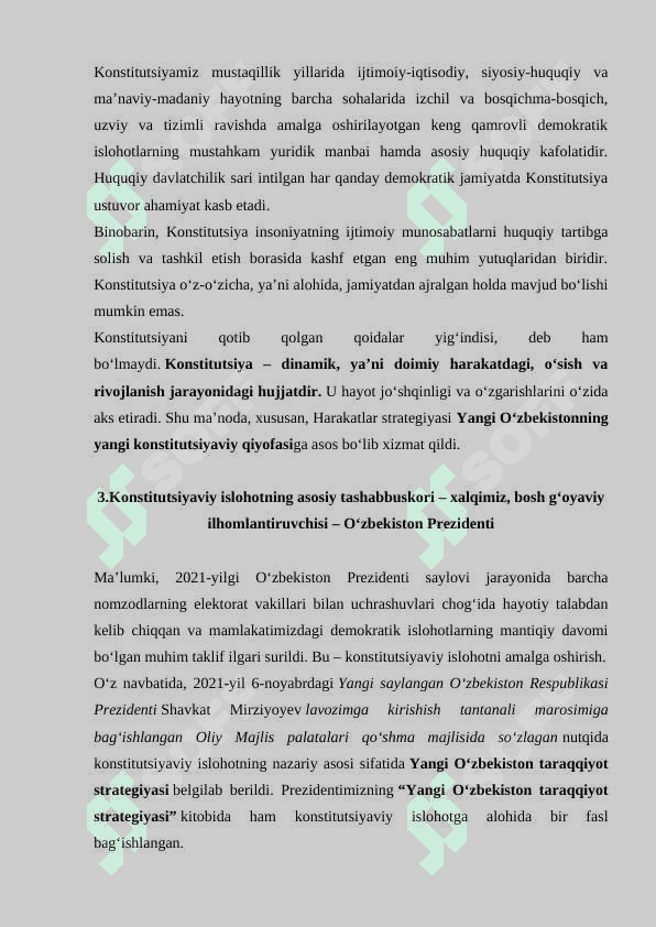 Yangi tahrirdagi konstitutsiyaning qabul qilish zaruriyatlari 3