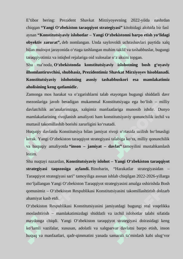 Yangi tahrirdagi konstitutsiyaning qabul qilish zaruriyatlari 4
