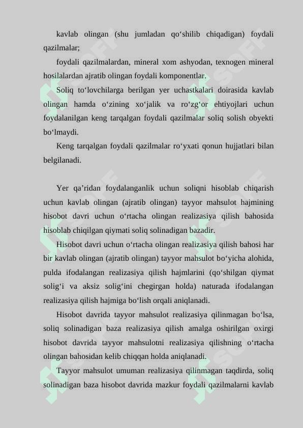 Yer qaridan foydalanganlik uchun soliq va uning stavkalarini belgilash mezonlari 4