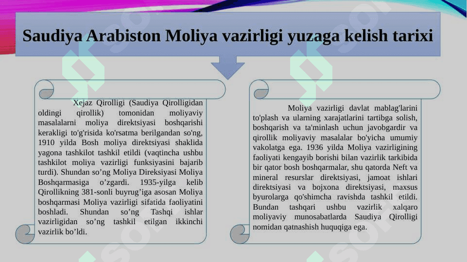 Saudiya Arabiston Moliya tizimi 3