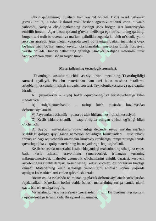 Metall va qotishmalarning xossalari. 5