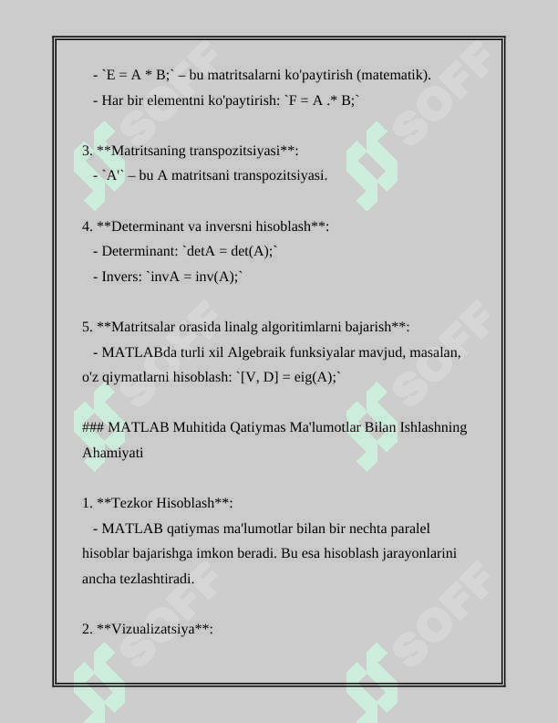 MATLAB NING FUZZY LOGIC TOOLBOX PAKETIDA QATIYMAS MA'LUMOTLAR BILAN ISHLASH 5