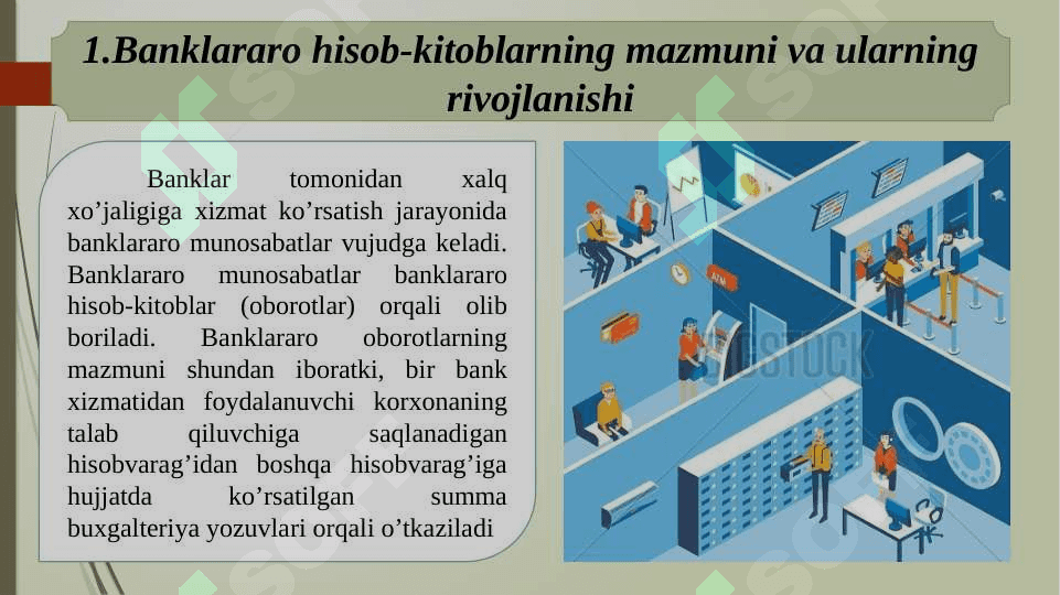 Banklararo hisob-kitoblar va ularning hisobi 4