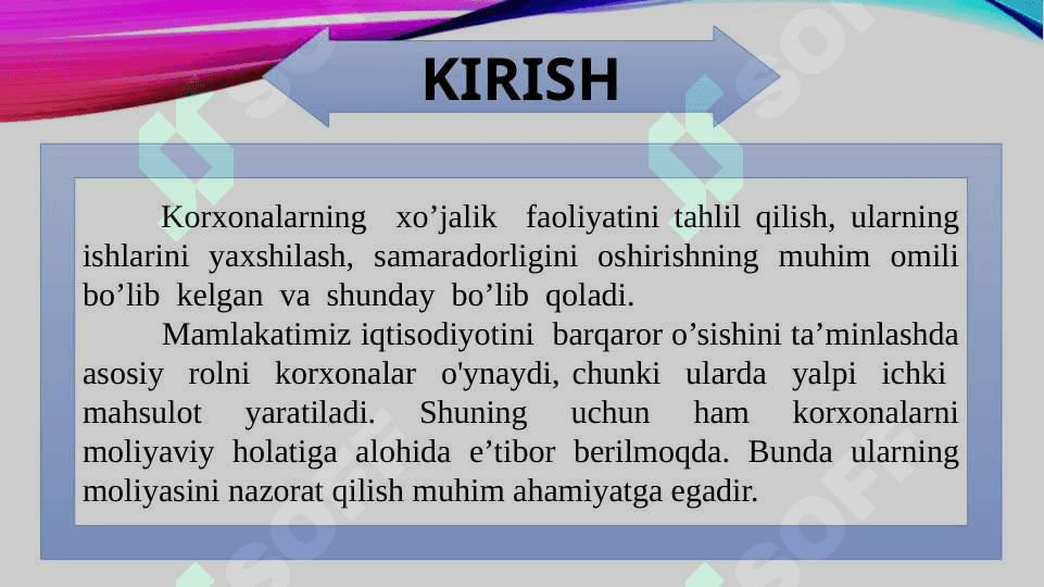 Korxonalar moliyasini nazorat qilish usllari va ularni samarali tashkil etish yo'nalishlari 3