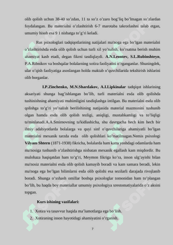 XOTIRA VA TASAVVUR TIMSOLLARI 8