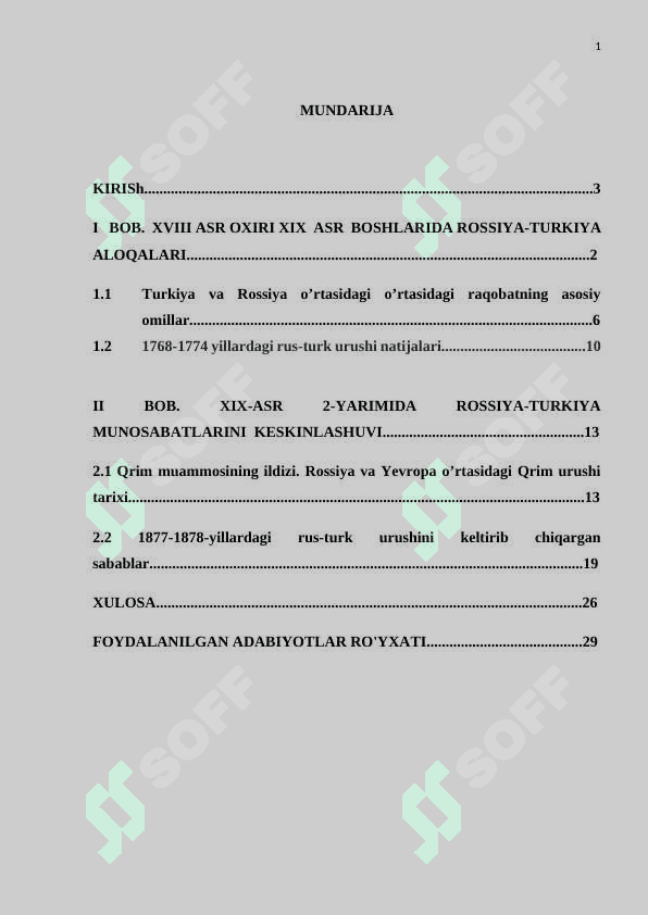 XVIII-XIX-ASRLARDA ROSSIYA-TURKIYA MUNOSABATLARI 2