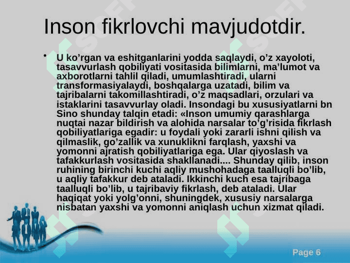 Shaxsning ma'naviy dunyosi 6