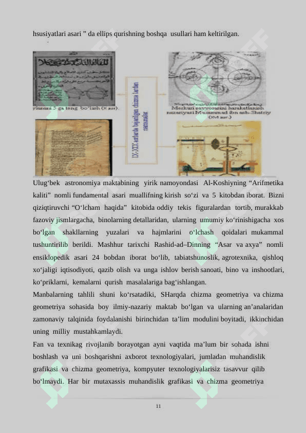 GEOMETRIK CHIZMALIK DARSLARIDA KO’RGAZMALI QUROLLARDAN FOYDALANISH 7