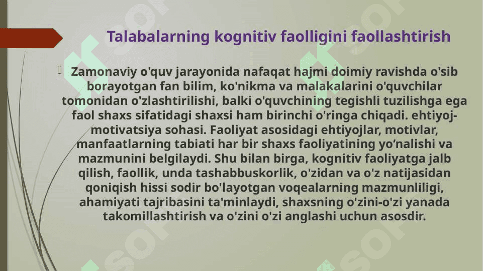 Ta’lim jarayonida o’quvchilarda kognitivlikni shakllantirish 2