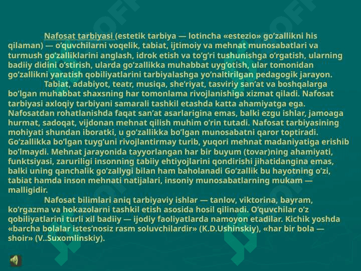 Nafosat tarbiyasi 5