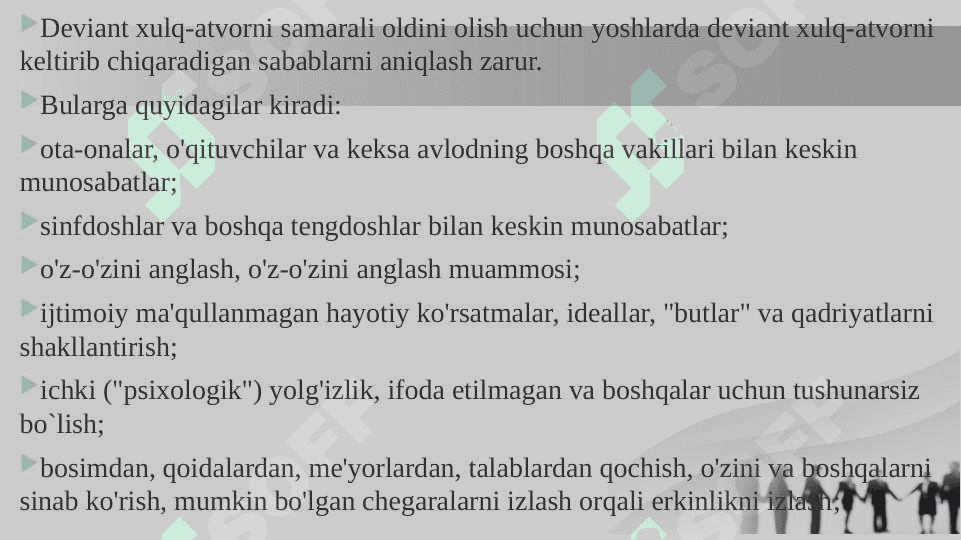 O’quvchi-yoshlar o’rtasida deviant xulq-atvor profilaktikasi 8