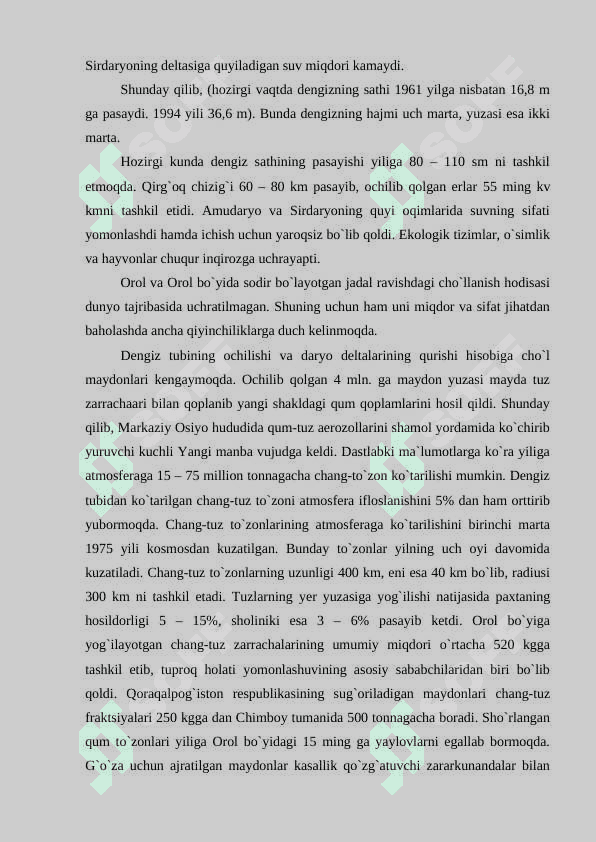 Orolbo‘yida ekologik inqiroz oqibatlarini bartaraf etish 4