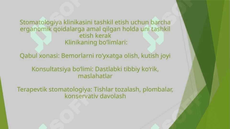 stomatologiya klinikasining tuzilishi 2
