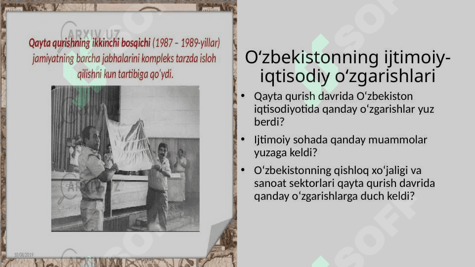SsSR qayta qurish siyosati 3
