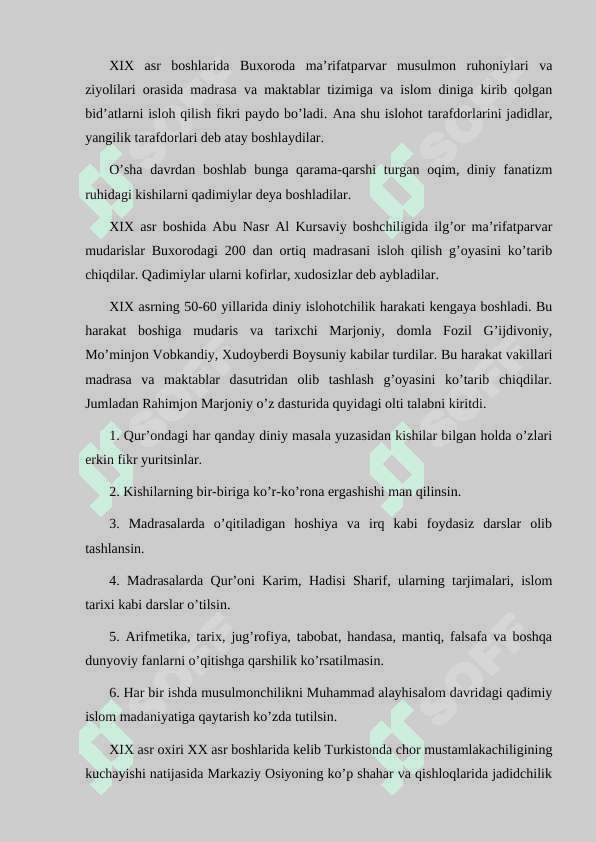 Pedogogik  faoliyatda  jaded  ma’rifatparvarlarning merosidan foydalanish 5